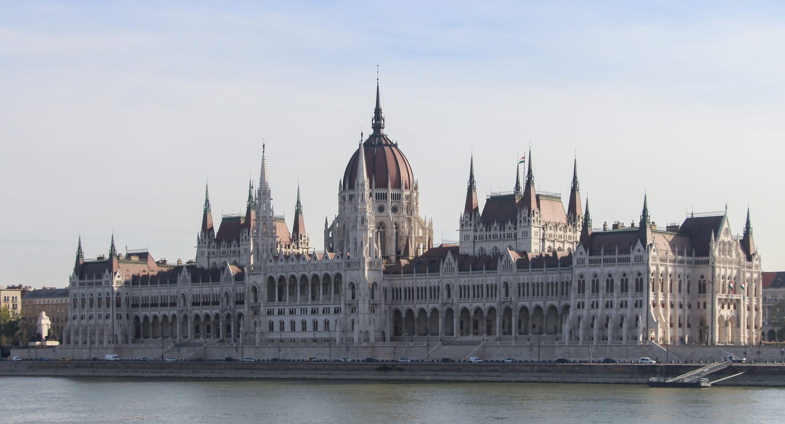Hungarian Parliament Building on the Danube in Budapest